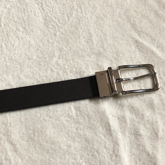 Coach belt reversible brown leather embossed - Picture 4 of 5